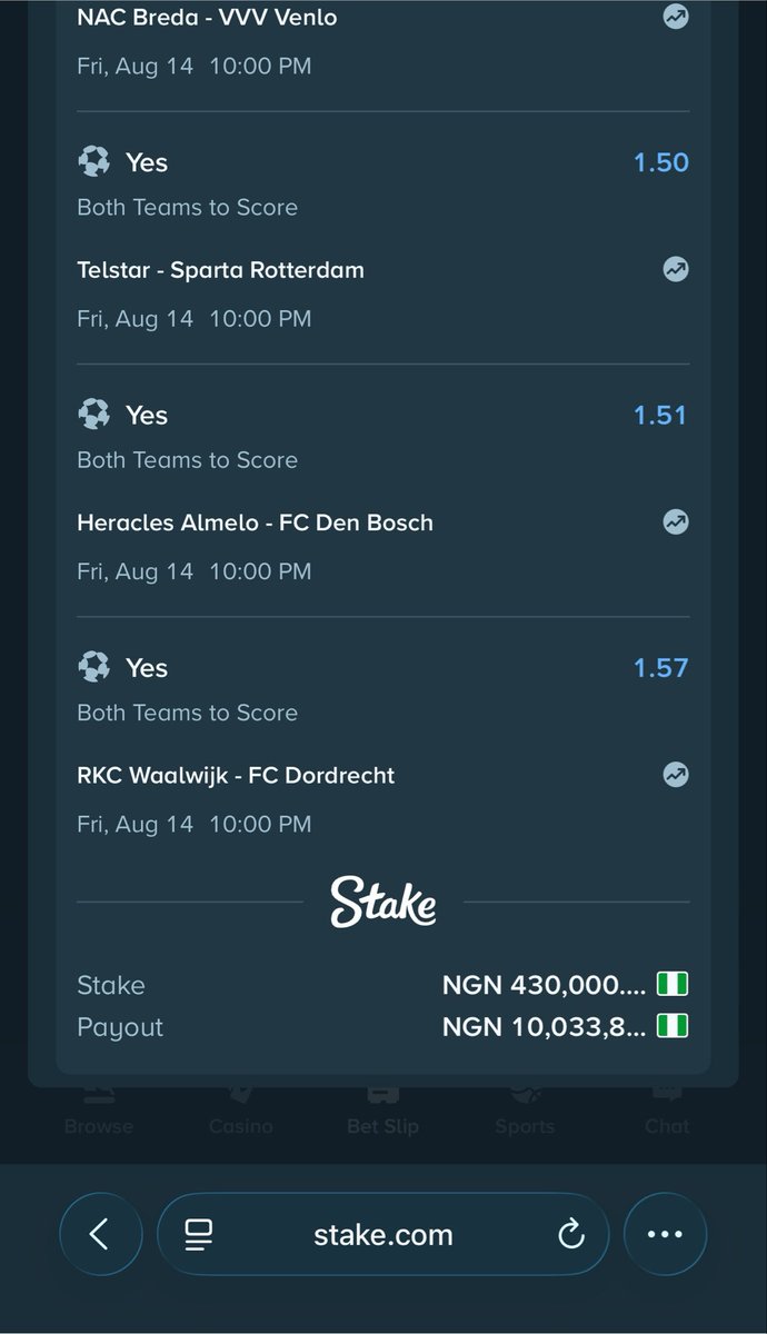 Mrbankstips's tweet photo. 23 odds for 10M on Stake 

https://t.co/f8ruD9ivbf

Register an account with Stake via link https://t.co/zNIDVi9VVx

Use welcome code ‘banks’ for weekly airdrops and bonuses 

Get the iOS app via link https://t.co/BH533u52QL

You can always contact https://t.co/oeZHXM47XD for all stake bet deposits 

Join telegram channel https://t.co/onNA2IpWas