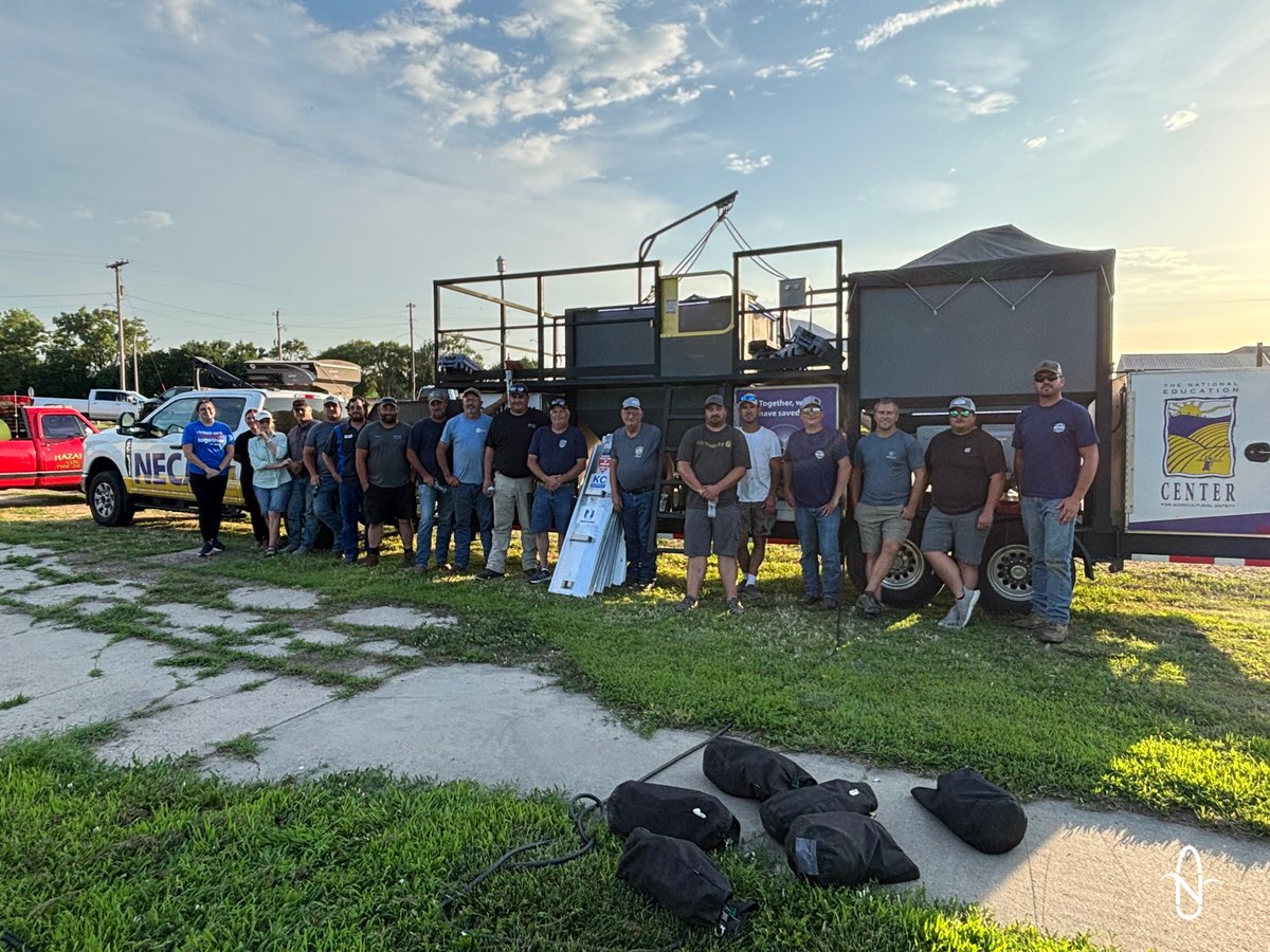 NECornBoard's tweet photo. NCB was proud to partner with @NESoybeanBoard to support 2 grain bin safety trainings and rescue tube delivery through Nationwide's Grain Bin Safety campaign. Helping equip first responders with life-saving training and equipment strengthens safety across Nebraska agriculture. https://t.co/fKh7g0jmGZ