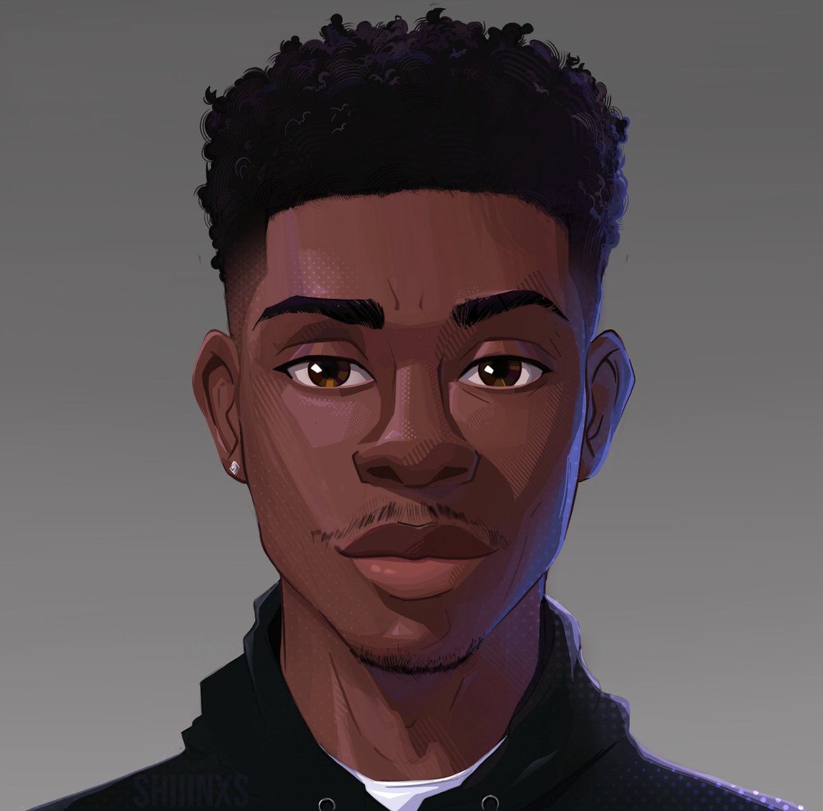shiinxs's tweet photo. Black people in the 
Spider-Verse art style🕷️❗️ https://t.co/T30quNErmc