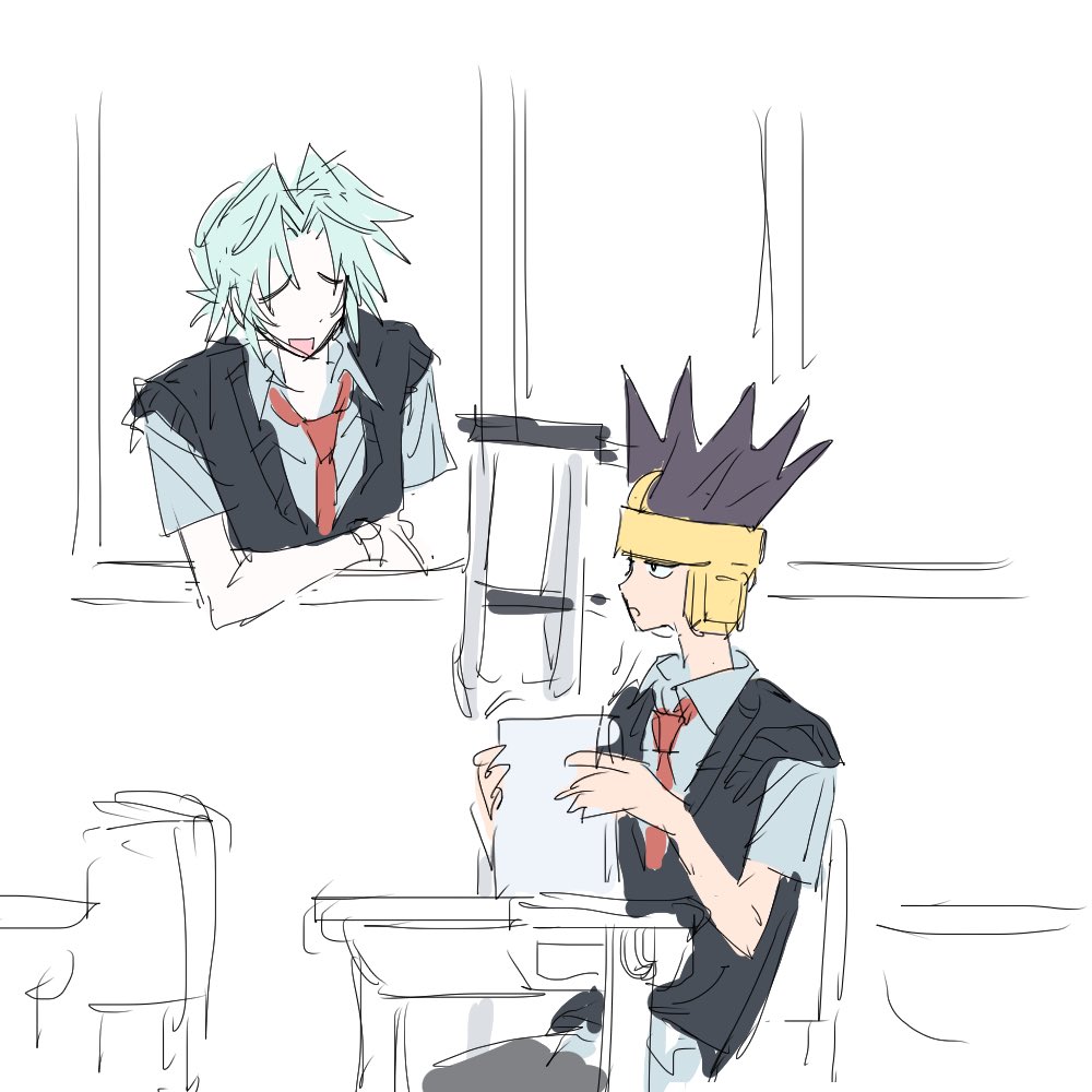 RAMUNE__hxh's tweet photo. サダリルの学パロ https://t.co/yxiX8zzpvM