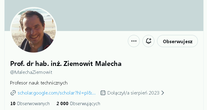 coolfonpl's tweet photo. Mało znany fakt: 
W ciągu ostatnich 3 godzin profesor Ziemowit Malecha zyskał 1500 obserwujących 🤝
1500 to 2x tyle, ile łącznie obserwujących ma konto portalu Wiecha, Elektryfikacja.🤡
Dlatego mocno zachęcam: follow @MalechaZiemowit 👍 https://t.co/SX9TyKQbwJ