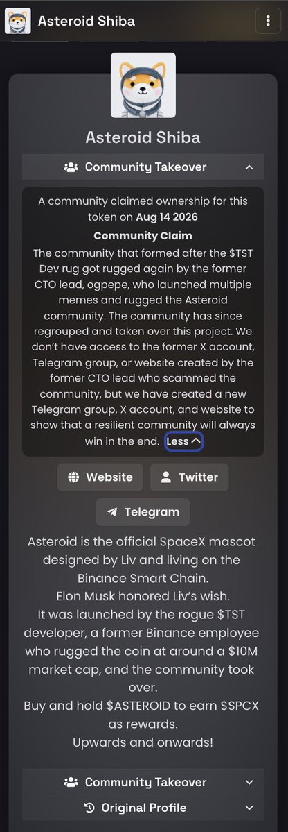 AsteroidCTOBSC's tweet photo. Our story will inspire the next generation to come. $ASTEROID with $SPCX reflections is all you need. https://t.co/URK4UbZ7hv