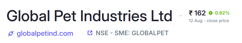 Focus_SME's tweet photo. #GLOBALPET Global Pet Industries update. Why waste time &amp; money by declaring a buyback at ₹160 when CMP is ₹162? Simply declare dividends or buy from open market. https://t.co/EKKUvJjGMz