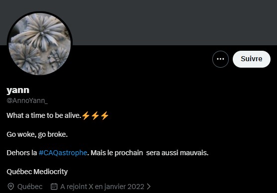 PCQanon's tweet photo. @AnnoYann_ @PartisanPQ Vous êtes ridicule et pas seulement maintenant. https://t.co/UN5dMjiAY0