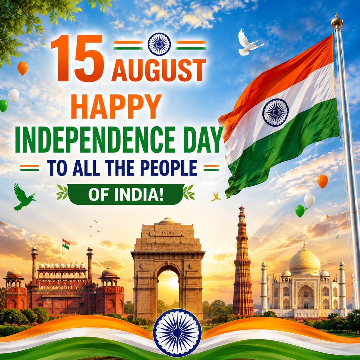 emekaoburo's tweet photo. Happy Independence Day to all my  friends! 🇮🇳❤️

Wishing you and your loved ones a very Happy 15th August! May India always prosper, and may peace, happiness, and success fill everyone’s lives. 🇮🇳✨ https://t.co/EaS42onKAF