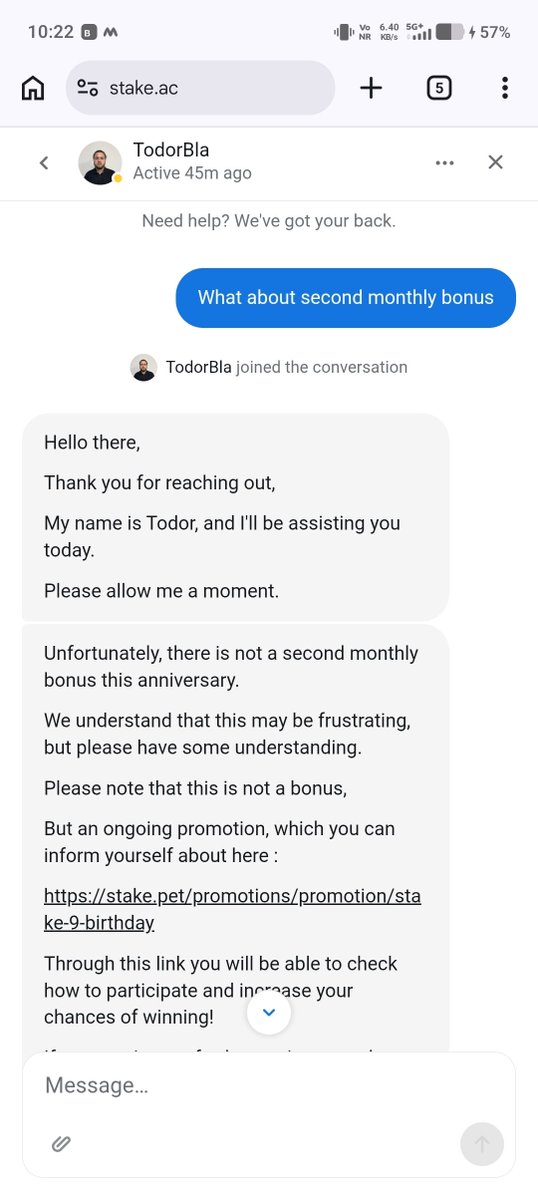 FalendraKu47759's tweet photo. @Stake @StakeEddie @StakeUsa 
Unfortunately there is no second monthly bonus guys you can see proof https://t.co/OjEQSZMZFe