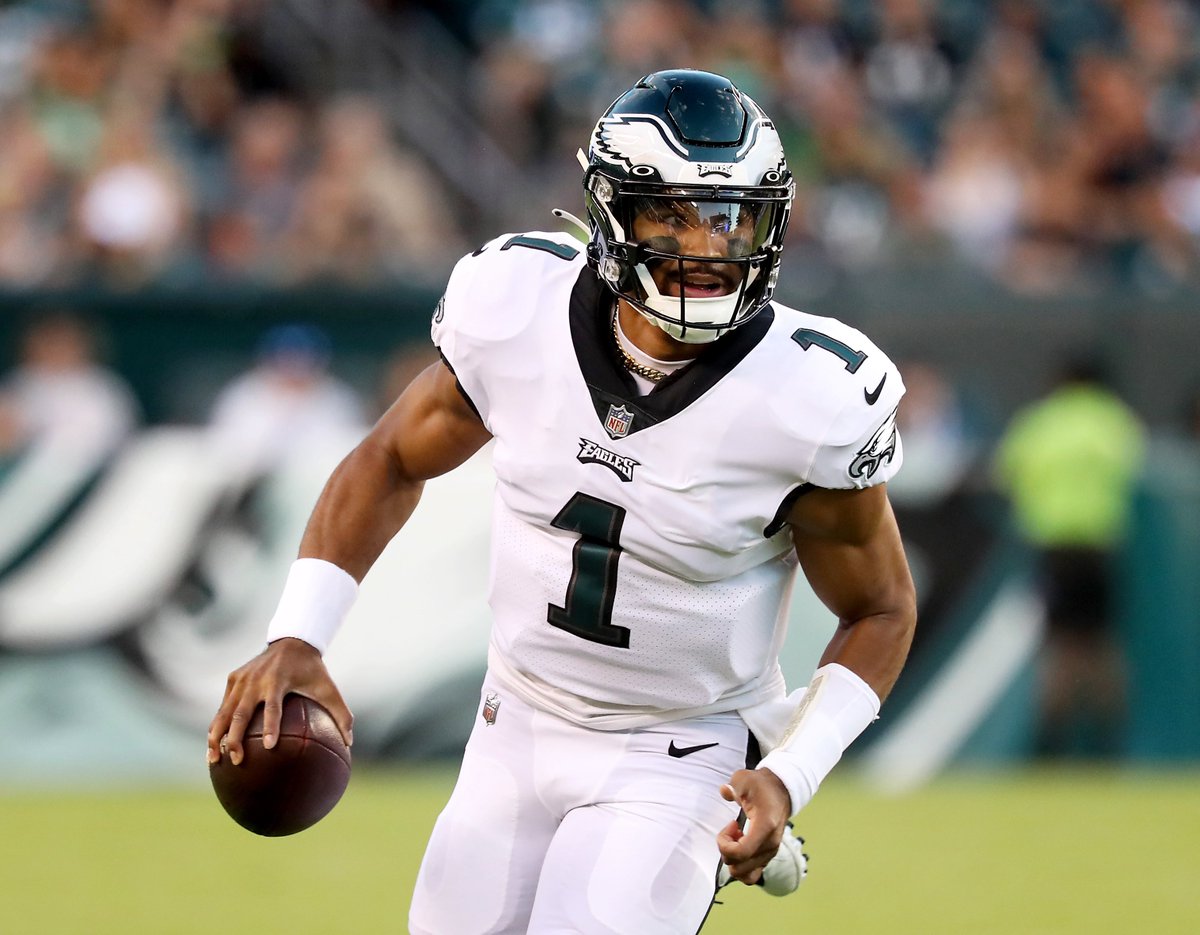 PhilaFanCentral's tweet photo. I doubt it happens, but I really wish the Eagles would play their starters for a series or 2 in the preseason games.

Especially this year with a brand new, completely changed offense.

The last 3 years the Eagles haven’t played starters at all in the preseason, and the offense has been sloppy the whole first month.

In 2022, they played preseason and the offense came out on fire.

I wish they’d stop being scared of injuries and just go play.