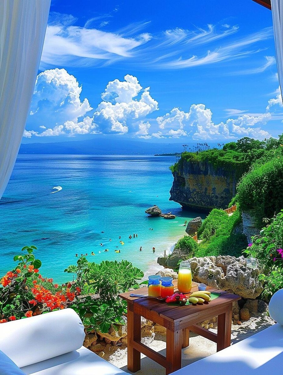 Hotblond108's tweet photo. Just stumbled on a hidden coastal café at sunrise—salt air in my hair, fresh croissants, and no crowds. This is the slow travel I needed. https://t.co/8QRSdWyecH