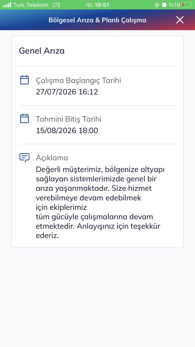 Yasininfikri's tweet photo. @TTDestek @TurkTelekom Yine 1 gun daha otelendi. https://t.co/hpiNAs4RV1
