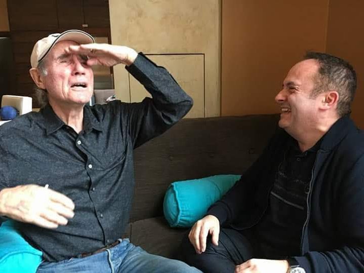 MorrisBrightMBE's tweet photo. Wishing actor &amp; dear friend Jim Dale a happy 91st birthday. From Disney to Carry On, Barnum to the National Theater, Oscar nominee to Tony award winner, but most of all the loveliest of men. Still in fine fettle at home in New York where we last met a few years ago. I adore Jim. https://t.co/mDV2oaN7id