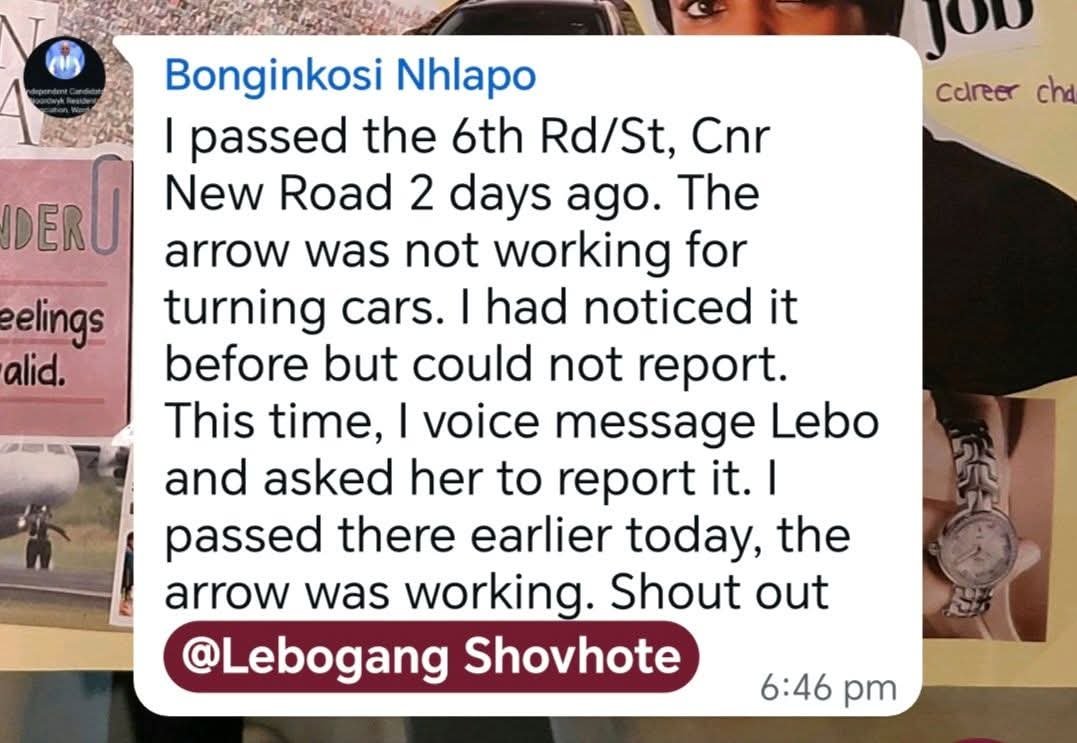 LeSho2025's tweet photo. When your opponent gives you your flowers.

Mr. Nhlapo @bonginkosin22 is running as the independent candidate in our ward.

It's tough competition since he is a force to be reckoned with.

Malome Bonginkosi, thank you for always being professional. 

You are a worthy opponent💚 https://t.co/BxkoJa8tTA