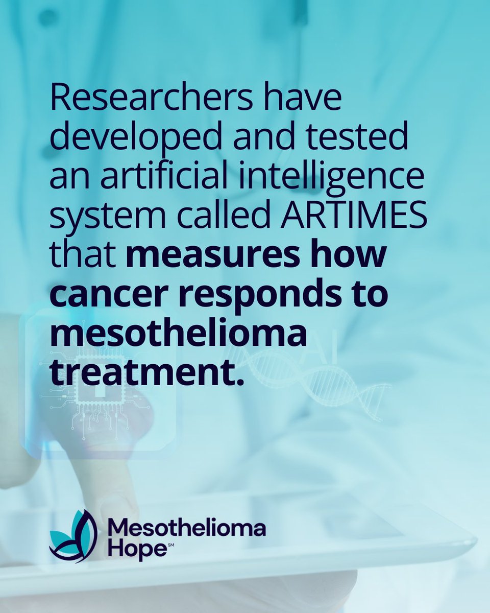 Meso_Hope's tweet photo. From analyzing scans with greater precision to helping doctors track treatment response and identify personalized care options, AI is giving researchers and physicians powerful new tools in the fight against mesothelioma.

Read more: https://t.co/wpMJJNxZyH https://t.co/xfbwjhHcpt