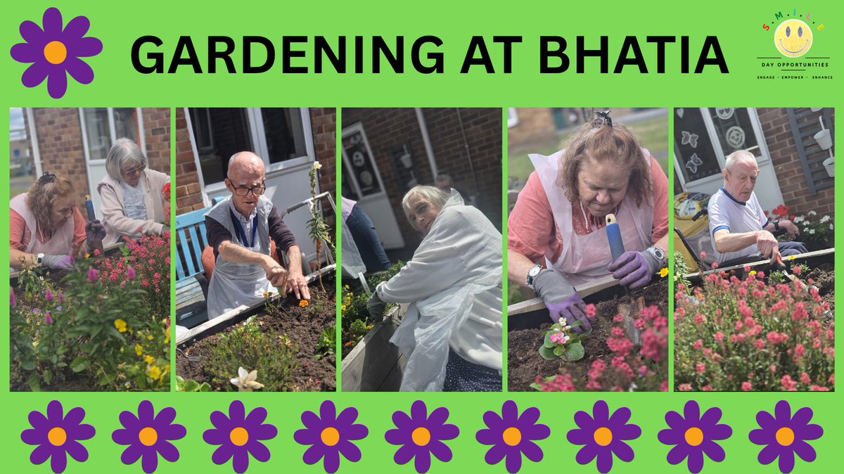 DayDoncaster's tweet photo. #Bhatia #SMILE have been using their skills they have gained at SMILE Horticulture Learning Centre.

We dug out the weeds and planted new flowers in our raised bed.

We can not wait to see the flowers grow!

@DoncasterDamian

#Flowers
#Summer
#Colourful https://t.co/s1IX7JlnXy