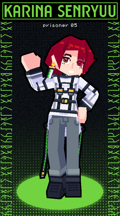 _goldengram's tweet photo. 「✦CHARACTER✦」- 05
#milgram_GOLD #MILGRAM #OCGRAM

Name : Karina Senryuu
Prisoner Number 5.
[#05_gold] https://t.co/CGu2SlFEnd
