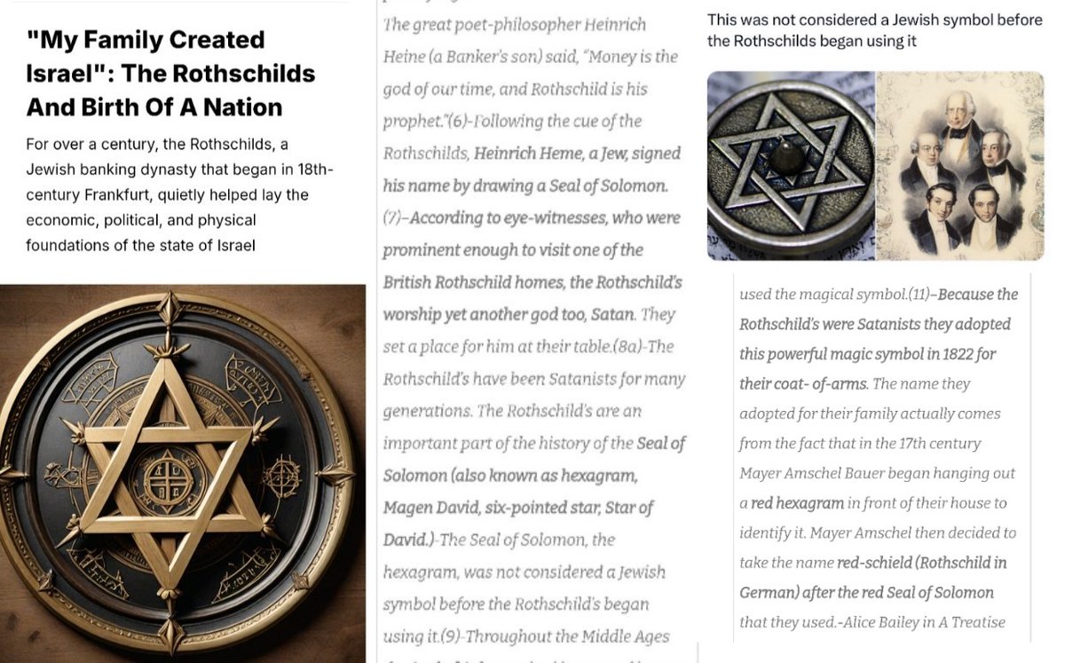 dementeddc97's tweet photo. @HananyaNaftali So many lost souls

Israel is God's kingdom, it is not of this world

Rothschild's 'Israel' is a satanic forgery

Created by the fake jews Jesus Christ warned about

Through Rothschild you worship the beast

Through Rothschild you buy &amp; Sell

העמים שתו את יין שלה והשתגעו https://t.co/IHetr3AAJA