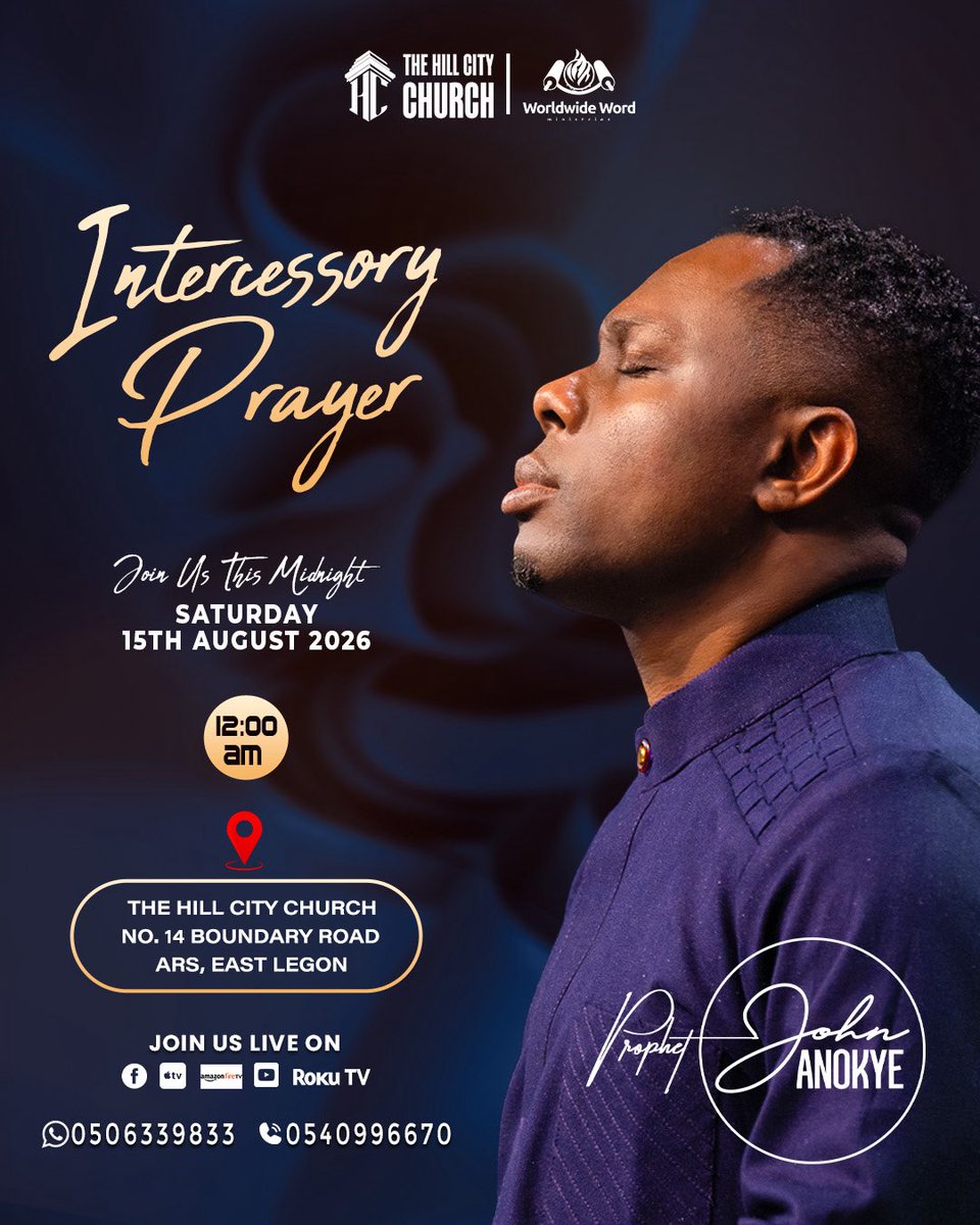 ProphetJAnokye's tweet photo. WHEN WE PRAY, THINGS SHIFT. 🔥 
Let’s gather in intercession tonight! https://t.co/dG184GjmUS