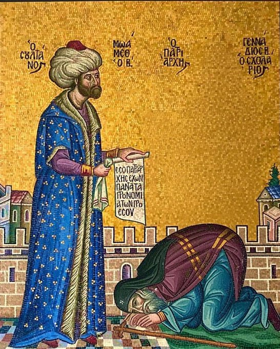 papism101's tweet photo. HUGE FIND! 

Gennadius Scholarius calls Florence an Ecumenical Council and then turns around and sells himself to Ottoman money... https://t.co/BEthXDx4Qh