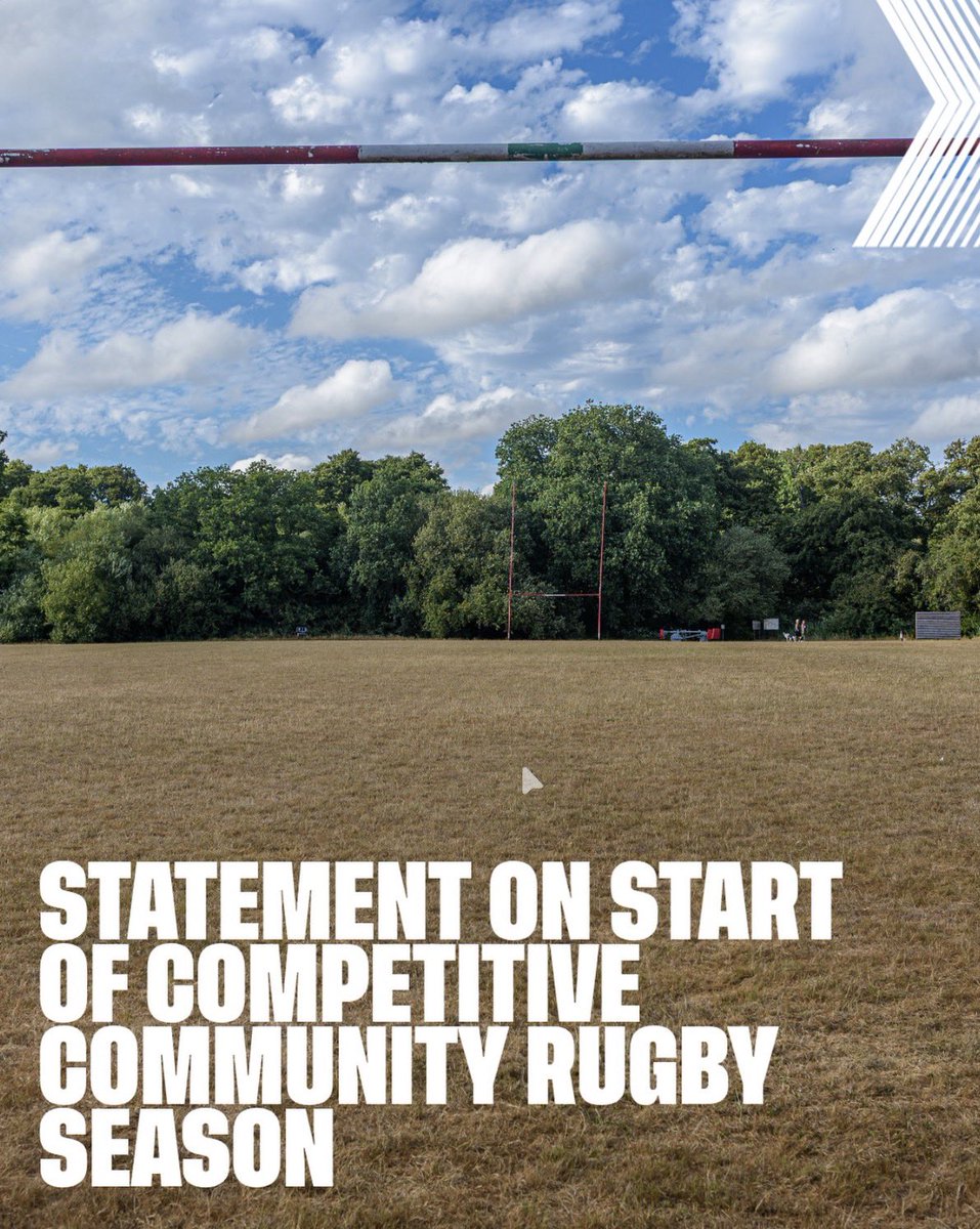 RFUFacilities's tweet photo. After careful consideration and consultation with clubs across England, the RFU has decided to delay the start of the competitive community game season until the week commencing Monday 21 September.

More info ⤵️
https://t.co/uQYpCYht1b https://t.co/zgzQeixfZK