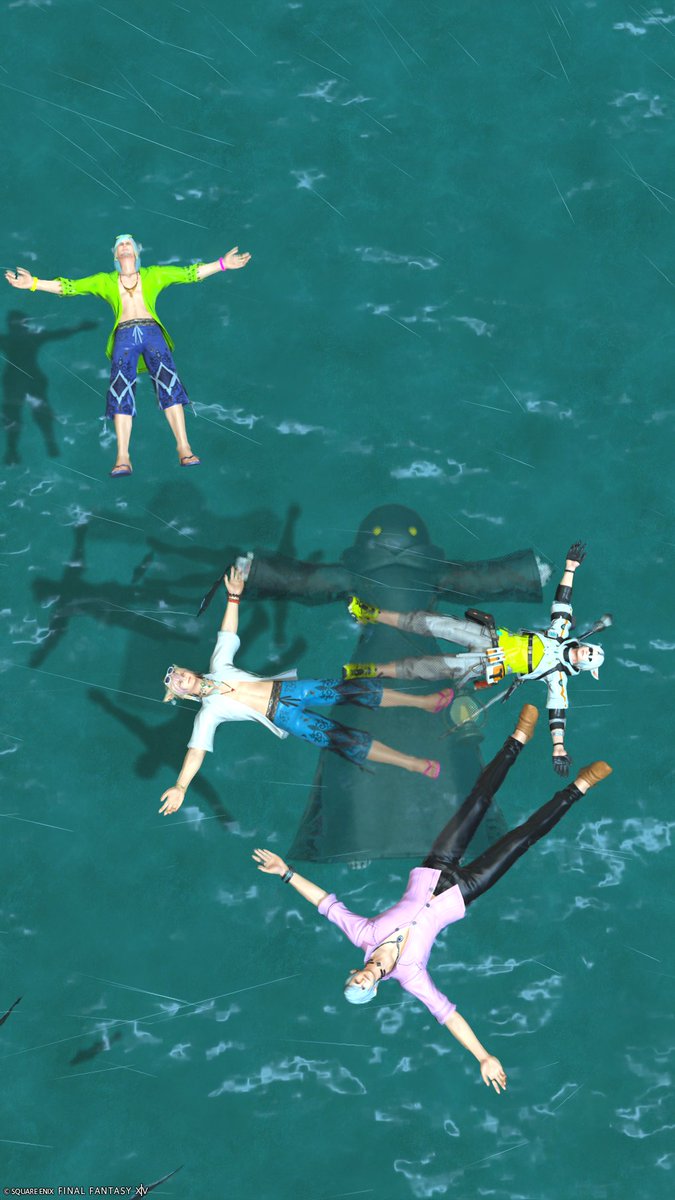 Eliahu_ff14's tweet photo. 隠れるがマジで半透明でお盆に帰ってきたヒトみたいになってたの面白かったｗｗ https://t.co/Ly6T3toJHW