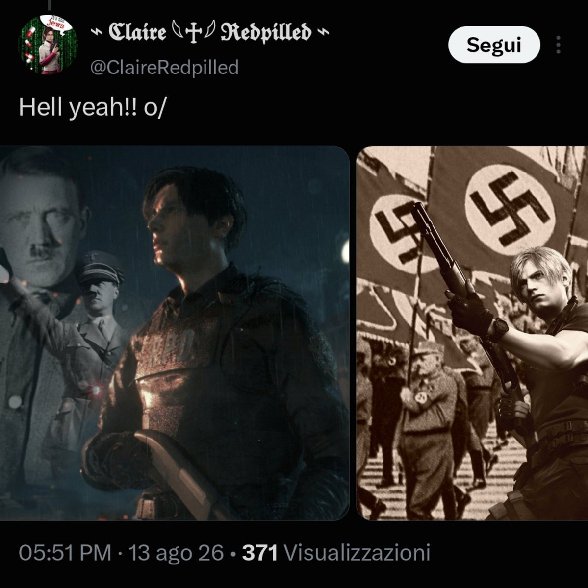 Blue_Witch666's tweet photo. Imagina ser fã da Claire e ao mesmo tempo ser N4z1 💀💀💀💀💀💀💀

Denunciem @ClaireRedpilled https://t.co/5QNeLhqAuo