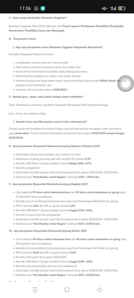 kucingstrepc's tweet photo. halo temen temen pejuang beasiswa unggulan 2026, sedikit info jika faq nya sudsh diupdate ya di laman resmi beasiswa unggulan, yuk segera cekk!!! https://t.co/CirBM1sBxM