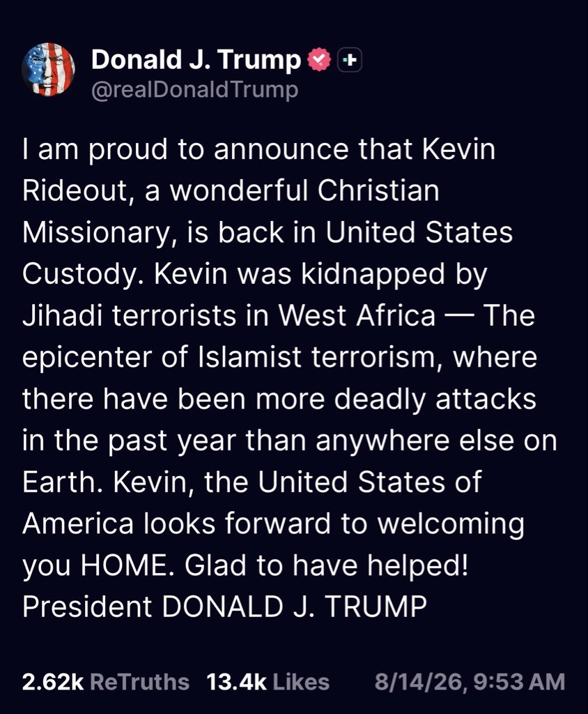 SebGorka's tweet photo. Two rescues in one week. 

That is power and dedication of President @realdonaldtrump. 

No American left behind. 
@whitehouse https://t.co/xnxqhldWr5
