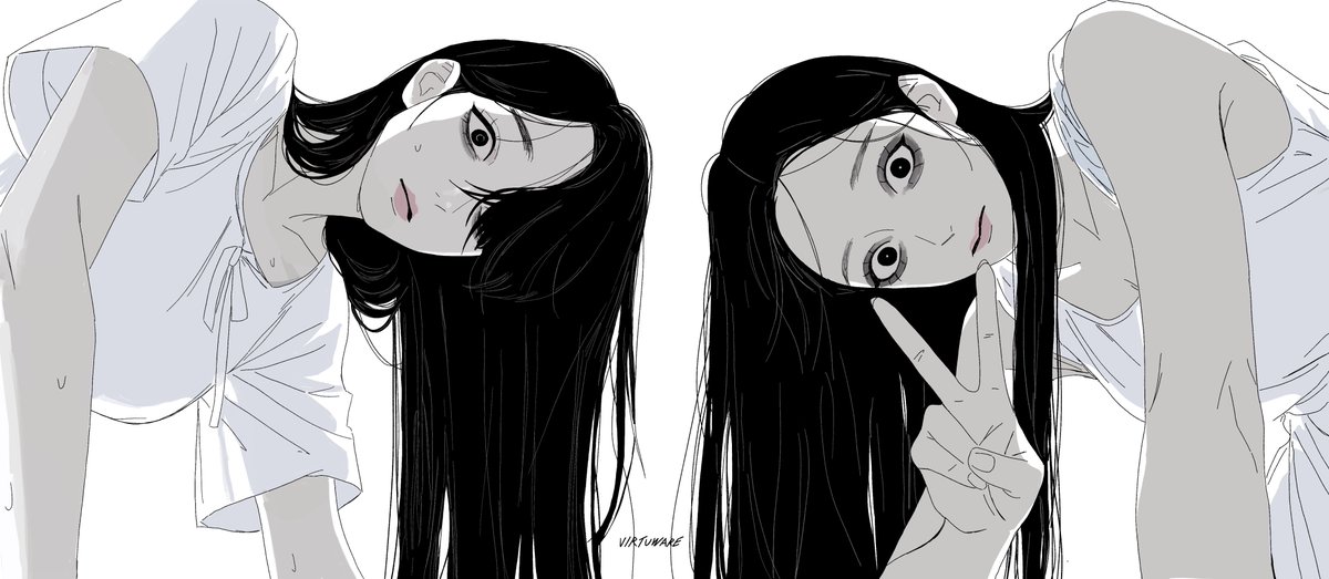 virtuware's tweet photo. Sadako &amp; Kayako https://t.co/mVYq5NggTq