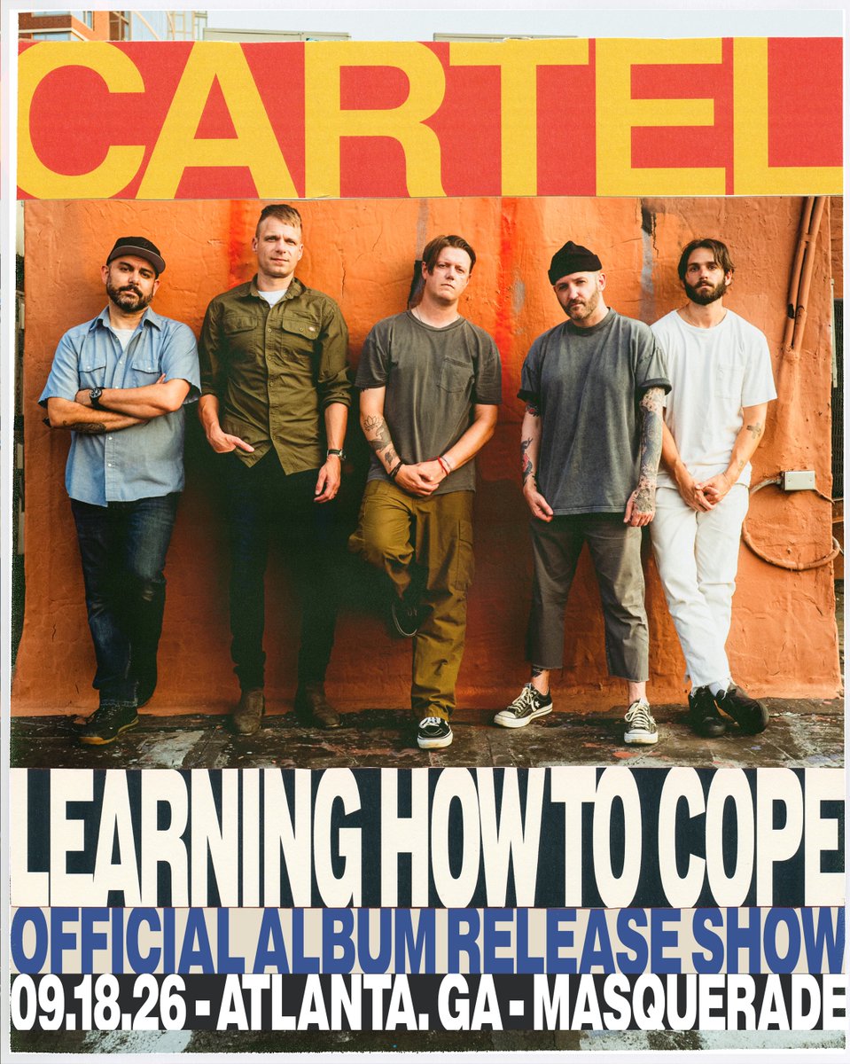 ShakyKneesFest's tweet photo. ⚡️ SHAKY STANDOUTS ⚡️

@Cartel are kicking off a new chapter with their new album Learning How to Cope 🤝 Catch them at the fest, then keep the night going at the Official Late Night Show + album release show on 9/18! https://t.co/20lc05gjP5