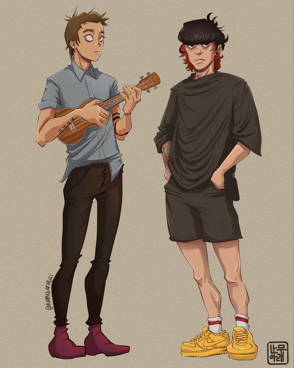 namuaraessi's tweet photo. TØP x Gorillaz

#cliqueart #twentyonepilots https://t.co/wy2YfVtTPI