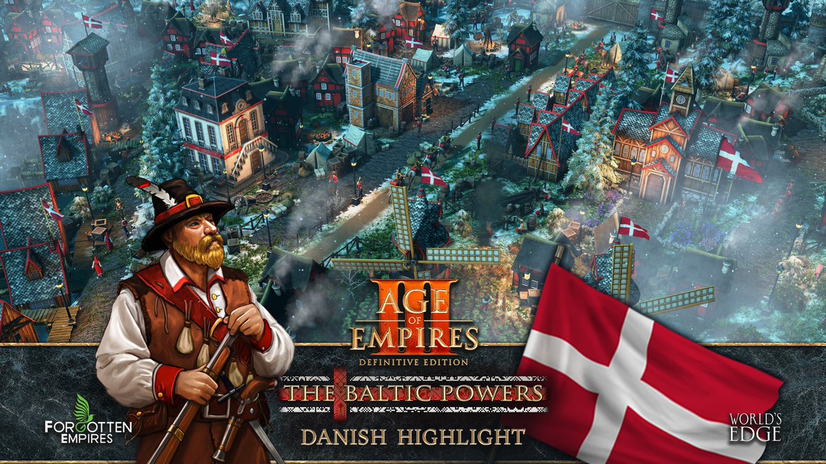 AgeOfEmpires's tweet photo. As the Danes in #AoEIII: DE - The Baltic Powers, prosper from shipments of other players and save resources as you advance through the ages! 💰
 
Use this maritime empire to control the battlefield with strong focuses on economy and unique Naval Cards.
Learn more about the Danes: https://t.co/mk4aUnaG12