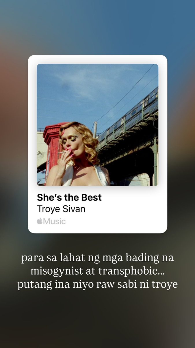 XaveCrave's tweet photo. Xave Gregorio is externally homophobic in new Instagram Story featuring Troye Sivan’s latest single “She’s The Best”: putang ina niyo raw sabi ni troye https://t.co/gnU23ebzST