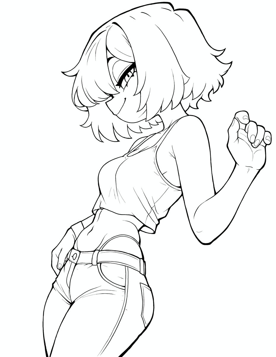 CritPix's tweet photo. We aged up Marie Kanker! She's now a college dropout, as expected! 😆 

I love Rei Art's work, so this was a pleasure to collab with them on, hoping to get some audience as they deserve way more than the 500 they have! 😱

Maybe it's just me, but I might (definitely) like what they did with my lineart more than how I actually colored/shaded it myself! 😅

#cartoonnetwork #mariekanker #kankersisters #ededdneddy #cartoonart