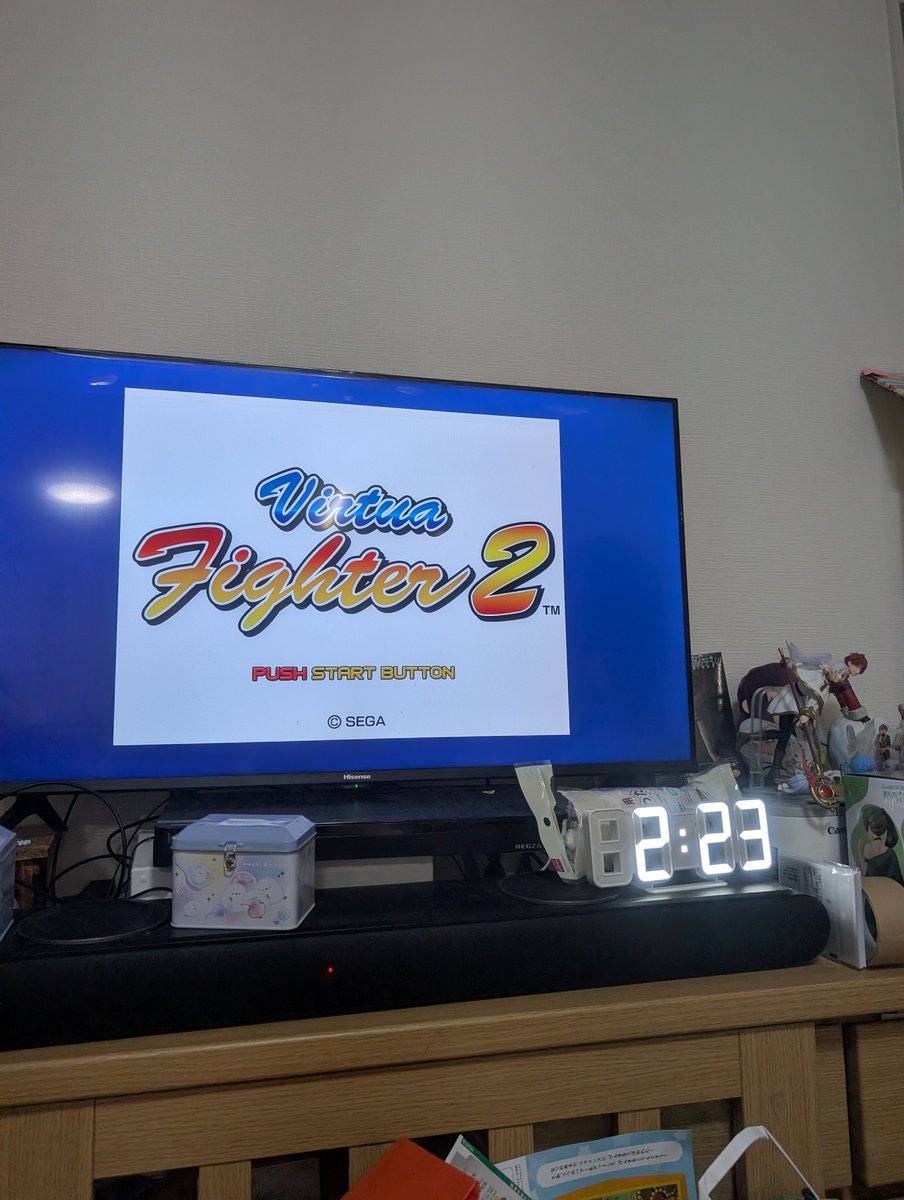 Reagun666's tweet photo. 12時間走ったあとのバーチャファイター https://t.co/3g85OnJTC5