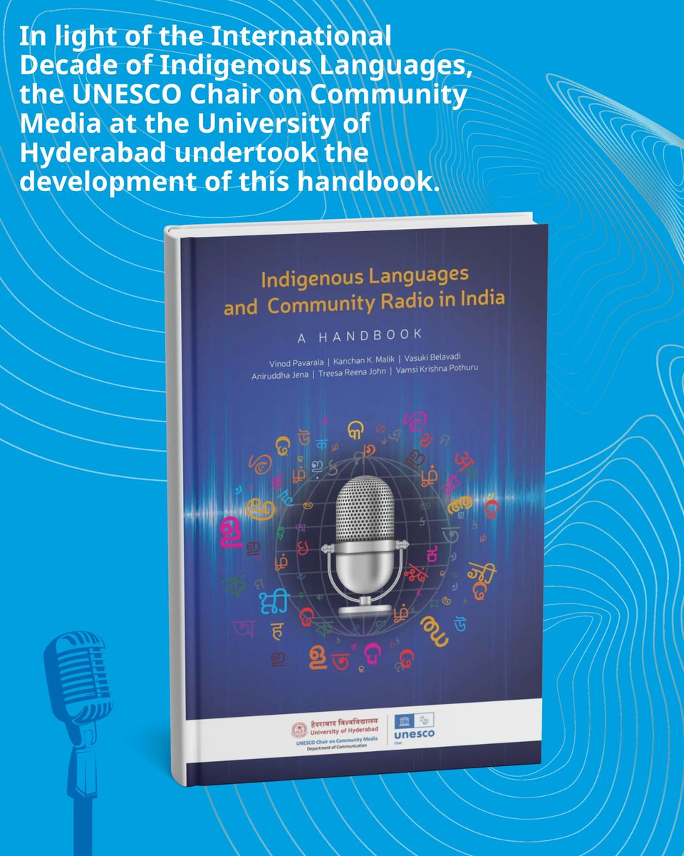 ILDecade's tweet photo. Every Language Tells a Story. Every Voice Matters.

On #IndigenousPeoplesDay, @unescoindia launched a handbook on #IndigenousLanguages &amp; community radio, highlighting how media can preserve languages, culture &amp; knowledge.

Learn more: https://t.co/7puL3yyzkE

#IDIL https://t.co/PQzNlAqMhj