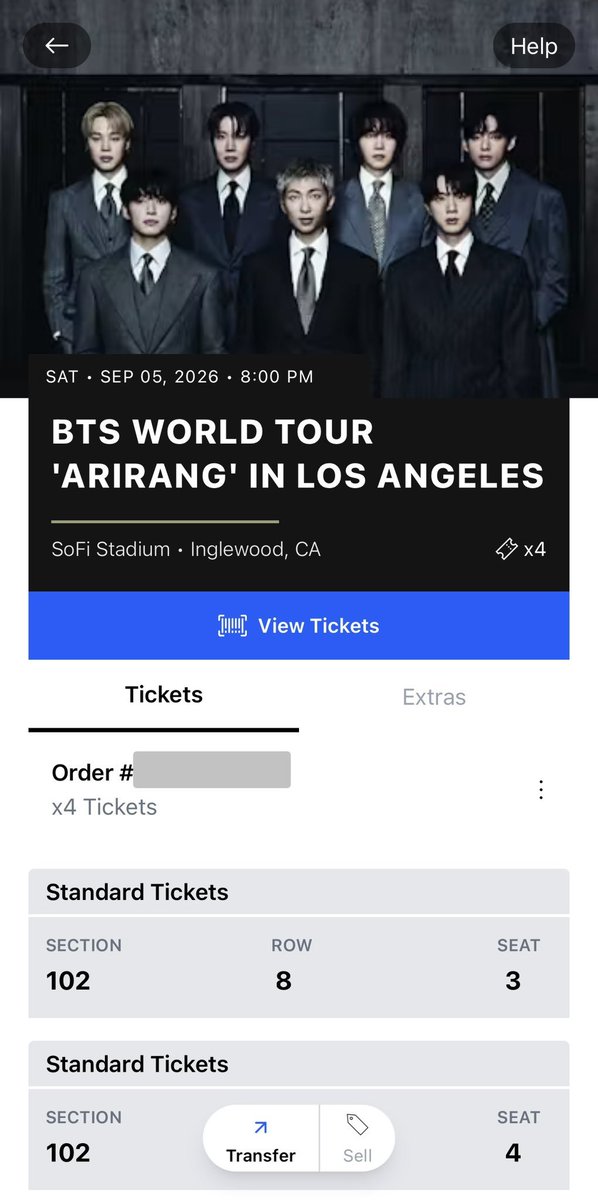 ashs417's tweet photo. IS ANYONE INTERESTED IN BUYING BTS TICKETS 🎟️ FOR SOFI STADIUM - INGLEWOOD, CA (9/05)

- FOR FACE VALUE 

Send a DM if interested 

🏷️  BTS World Tour ARIRANG SoFi stadium los angeles iso la California ca wtb wtt wts ticket 🎫 https://t.co/a3FCnp5dLS