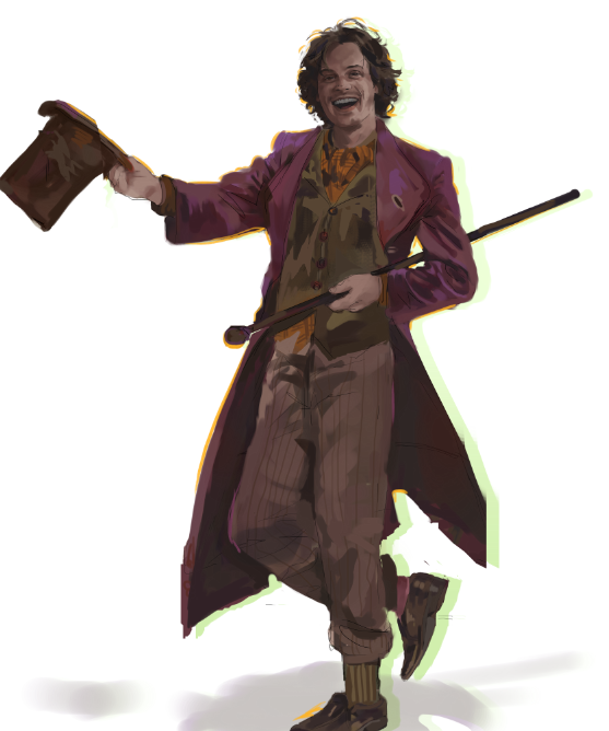 acoolsquirrel's tweet photo. mgg as willy wonka https://t.co/9bs1iRVpRc