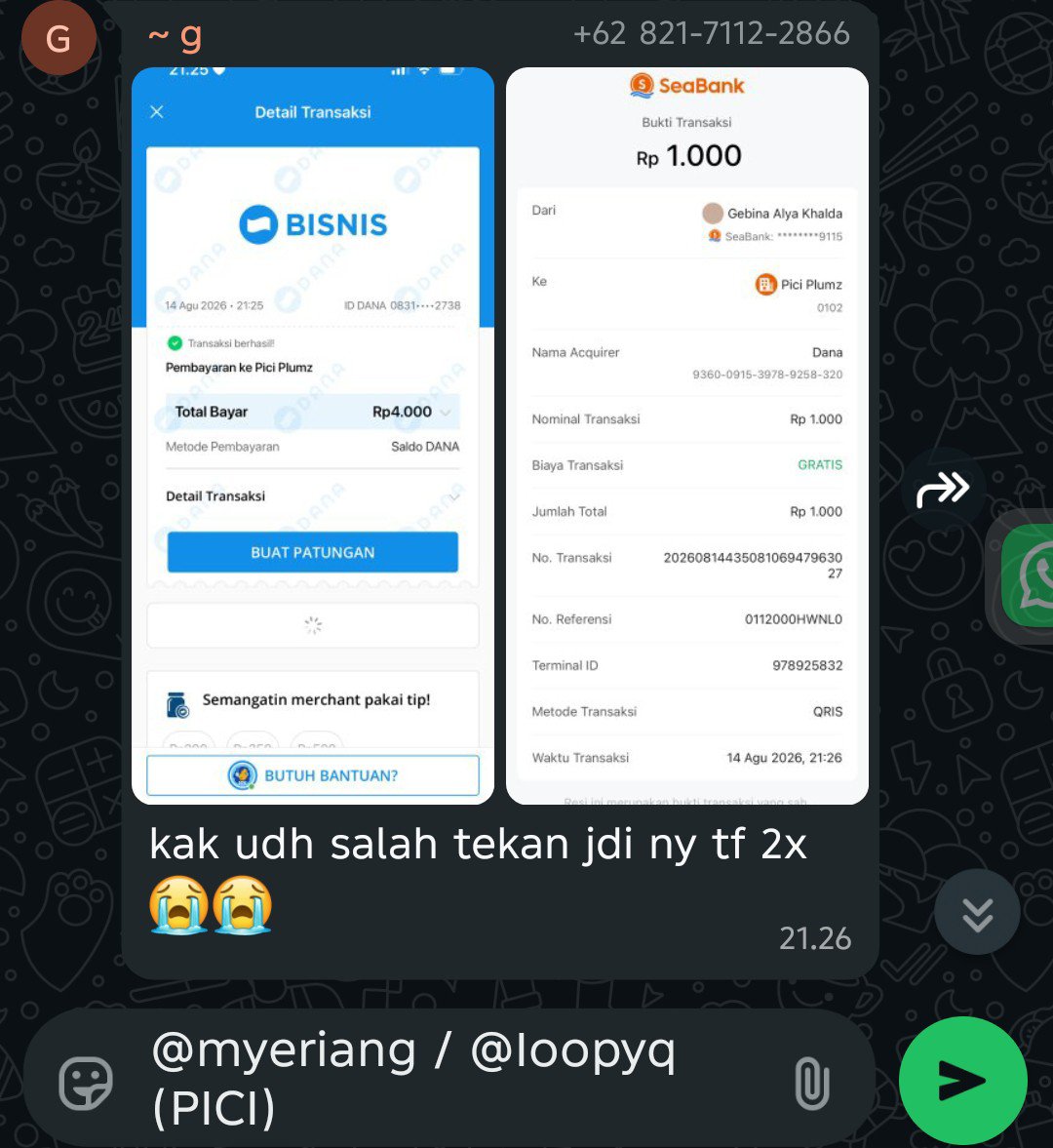 myeriang's tweet photo. @fjsakuyaa ini kakk, testi terbaru di pict yaww https://t.co/FU7VVkVaNS