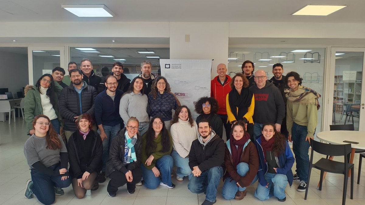 Crst_C's tweet photo. Algunas fotos de esta primera semana de la SICSS Buenos Aires 2026 que estamos llevando adelante en @FactorData en @idaesoficial de la @unsamoficial...

Gracias a @chris_bail y a todo el equipo del Summer Institute in Computational Social Science por el apoyo. https://t.co/Z1KMFGkhYP