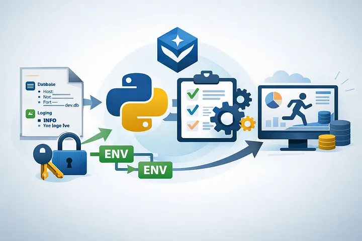 code4projects's tweet photo. Most Python apps discover config errors at runtime. With pydantic-settings + YAML + env vars, your app either starts with a valid config or doesn't start at all.

No silent failures. No hardcoded secrets. No surprises in prod.

👇 https://t.co/VprIYlU78f

#python #programming https://t.co/urWSXX0BNA