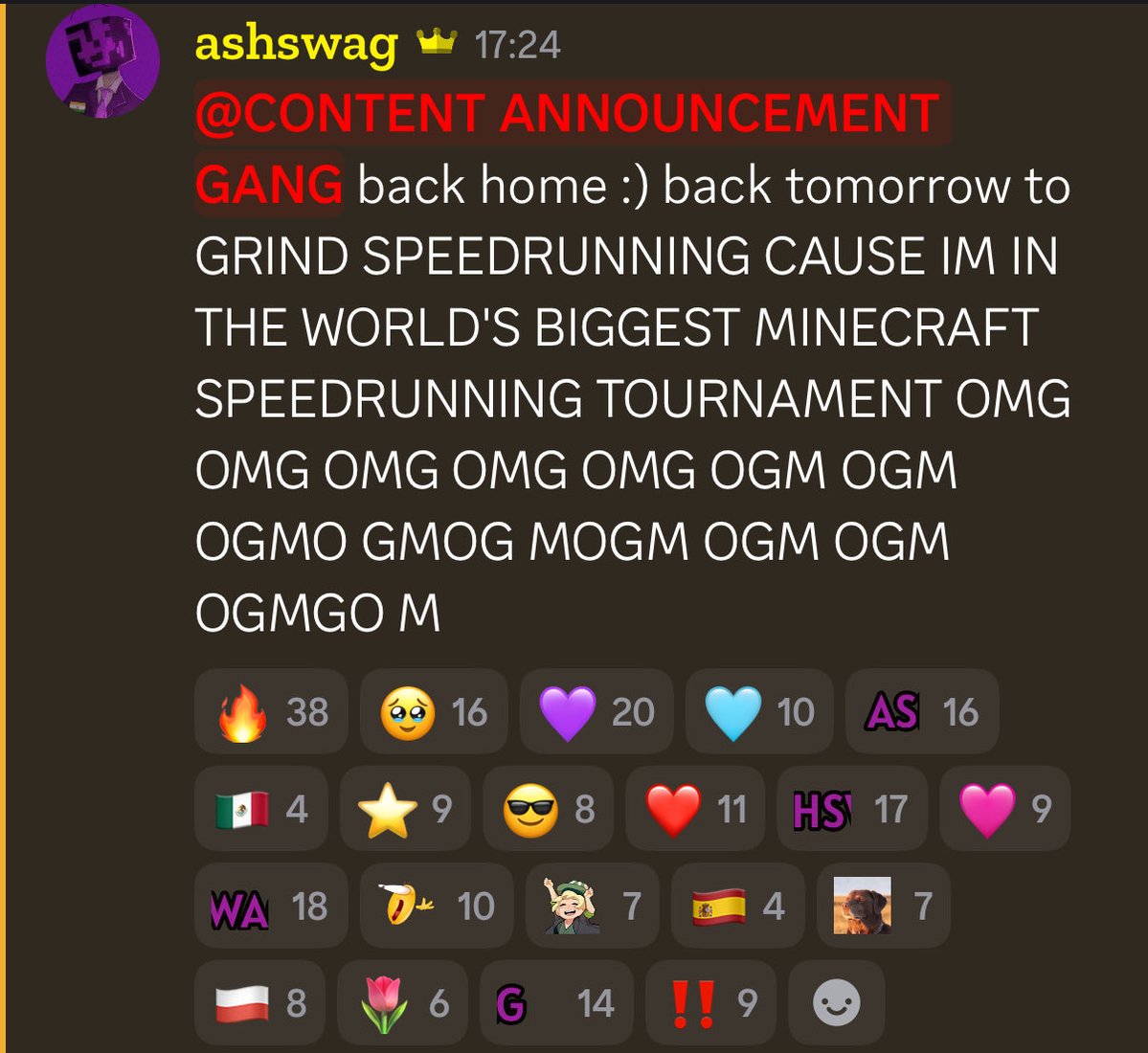 valar_estel's tweet photo. @/ASHSWAGTWT WE’RE GETTING SPEEDRUNNING STREAMS!!!! LET’S FUCKING GOOOOOOO https://t.co/eNmLvOQtAf