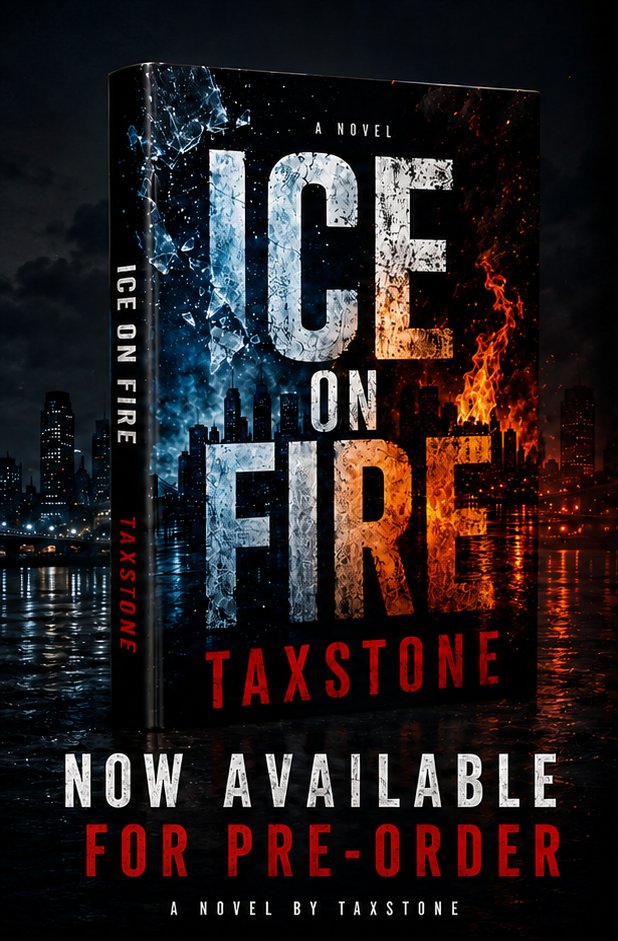 TAXSTONE's tweet photo. What’s shaking, beloved? Took me a full year to get this done… but I did it. ICE ON FIRE is here.
This one I tapped straight into my love for espionage and my culture and combined both. Currently already writing my third book.
Thank you to my support system — you know who y’all are.
My Jesus piece @RealJaQuavis for taking me to the Gucci store and showing me the loafs.
Preorder is live right now in my bio or at https://t.co/PUwIYhchGb
Buy the book.