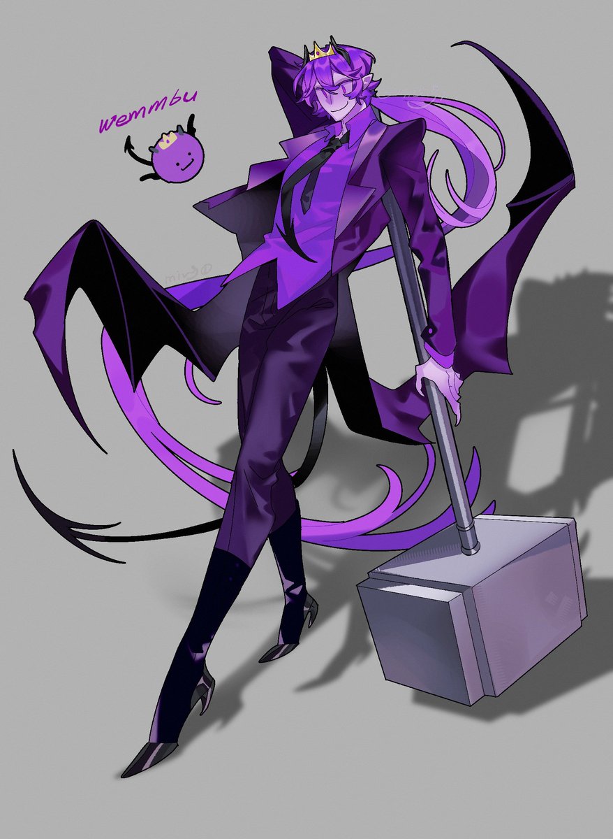 RZkudan's tweet photo. My Wemmbu design , is inspired by the image of a 😈 demon , which is why  I designed the goat-hoof high heels

#wemmbu #wemmbufanart #unstablesmp https://t.co/kNKtNpypZh