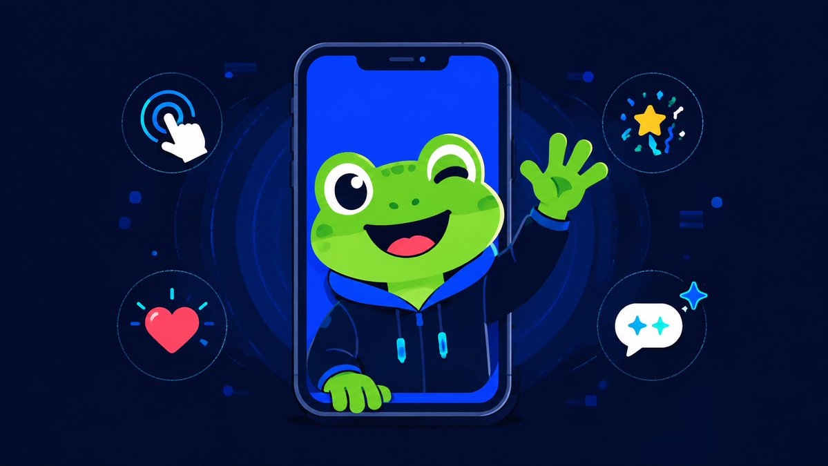 mascotengine's tweet photo. 🐸 If your app had an interactive mascot, what would you want it to do?

A) Guide onboarding
B) React to user actions
C) Celebrate achievements
D) Become an AI companion

We design and animate interactive mascots for mobile apps, SaaS and AI products using Rive.

#Rive #MascotDesign #AppDesign #SaaS #AIStartup