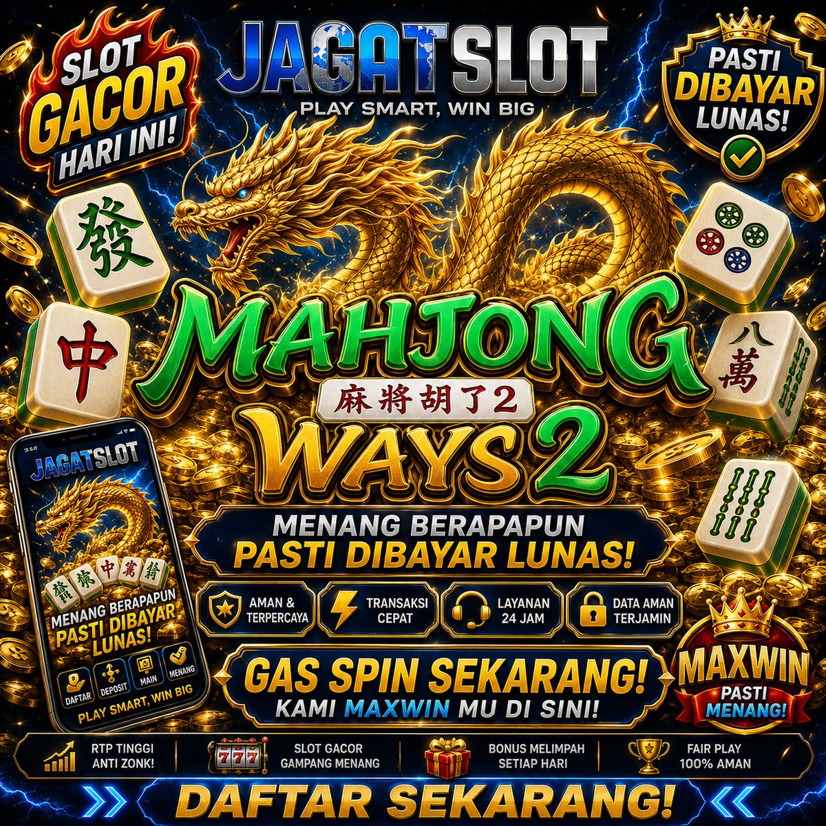 JagatSlot's tweet photo. Main lebih nyaman, pengalaman lebih maksimal. Saatnya rasakan sensasi Mahjong Ways 2 bersama Jagatslot.

>> https://t.co/qKEzfbFRLk

#Jagatslot #slotgacor #slotgacorhariini #slotviral #slotpragmatic #situsgaccor #situstogel #situstogelhadiahterbesar #RTPSLOT #pragmatic #pgsoft https://t.co/9KBEj6ANBr