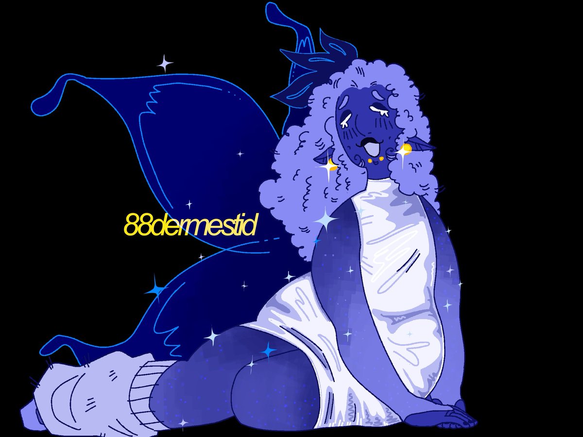88dermestid's tweet photo. he's so blue #deltarune https://t.co/lbEC75EmNK
