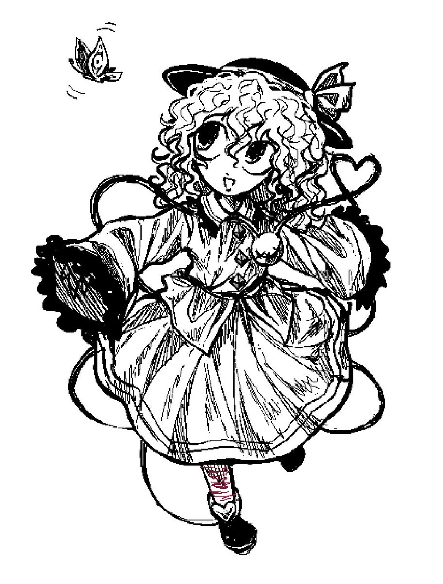45MinutesPls's tweet photo. Another Koishi sketch https://t.co/z2bUIRm2Xu