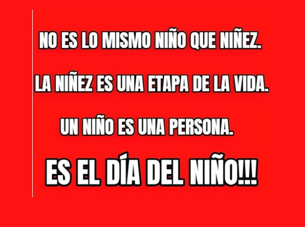 PiccininiAna's tweet photo. Tampoco es "día de las infancias" https://t.co/AY2zfKmEgg