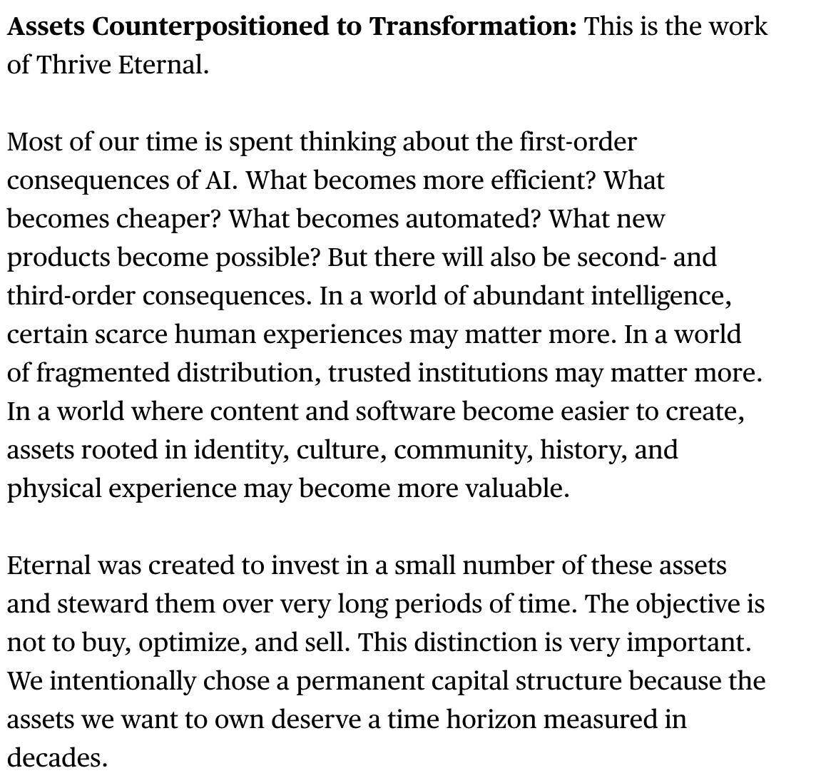 MikeVorkunov's tweet photo. New Lakers owner Josh Kushner sent a letter to investors in his firm, Thrive Capital, earlier this week. @nmasc_ got a copy of it. Thrive Eternal, which will financing part of the Lakers sale, invests in "assets counter positioned to transformation." Bob Iger is an advisor at Thrive. 

This is what Kushner wrote about Thrive Eternal:
https://t.co/DPTqVWhzh4
