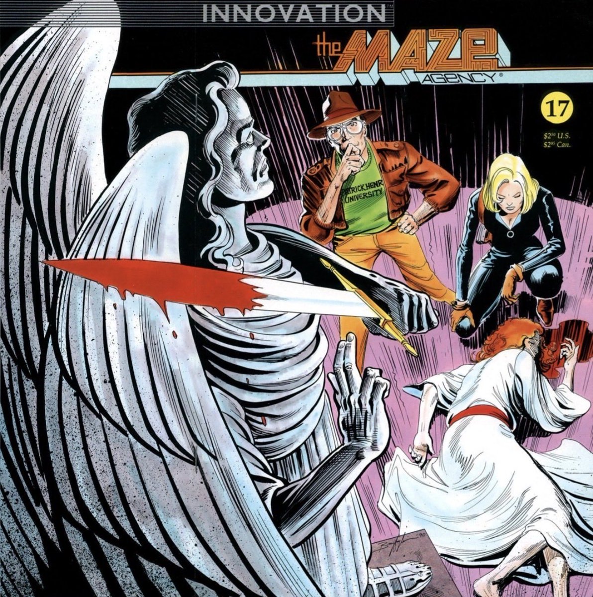BackintheBronze's tweet photo. Share your weekend recommendations!

Take a look at The Maze Agency - a really solid mystery series (Comico &amp; Innovation) starring Jennifer Mays, a detective and Gabriel Webb, a mystery writer in a series of whodunnits. Created &amp; written by Mike Barr with most art by Adam Hughes! https://t.co/XYOScKVONR