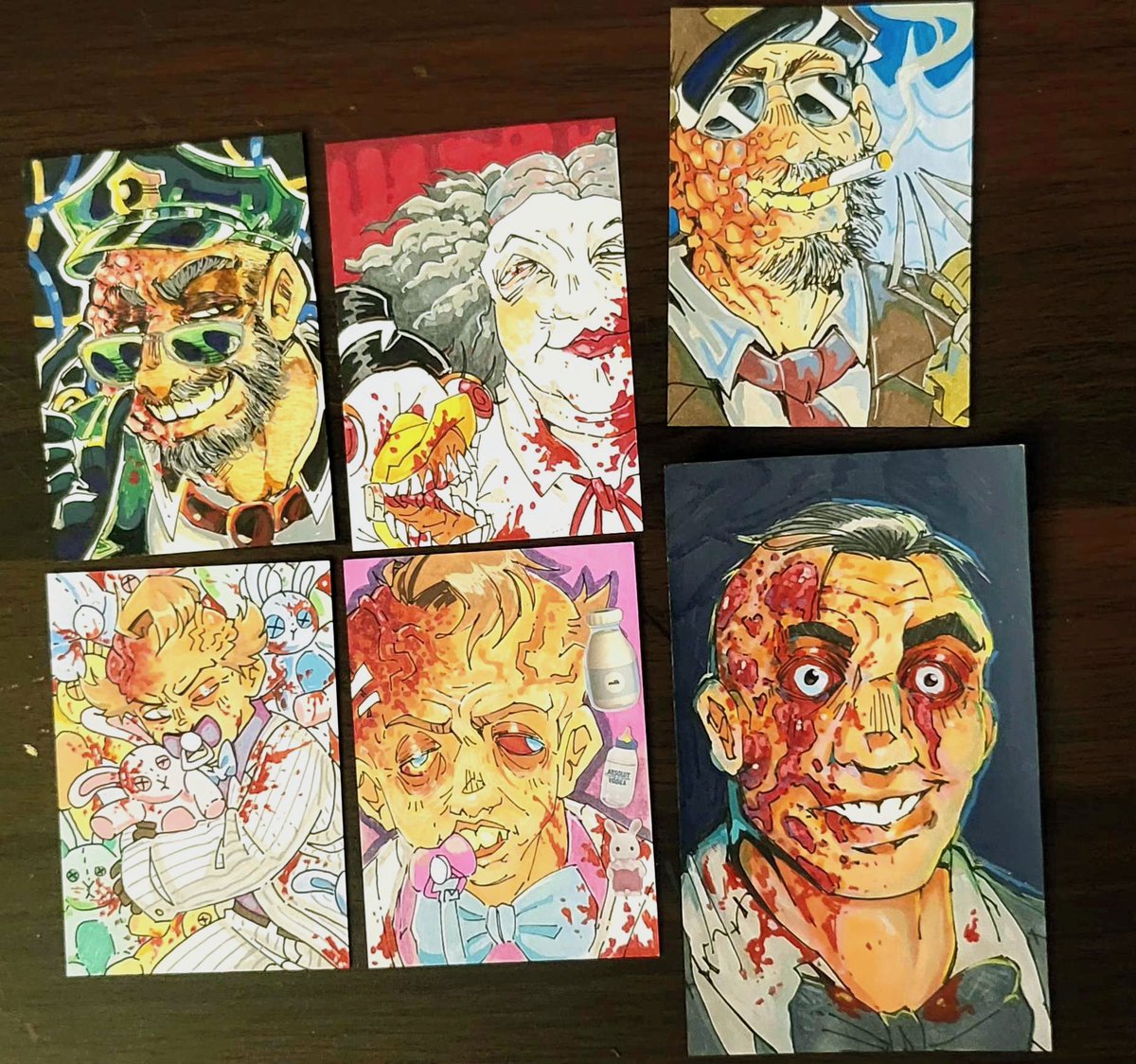 vileshroom's tweet photo. Getting through the next batch! Theres more but enjoy the peak at these #outlast  cards ;]
#outlasttrials https://t.co/FZNVI0vS2F